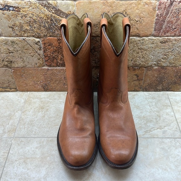 Forastero Men Boots Leather Texas Cowboy Made In Mexico Brown Shoes Size 8.5 - Picture 4 of 16
